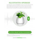 Wholesale Music Flowerpot LED Light Portable Bluetooth Power Speaker K3 (White)